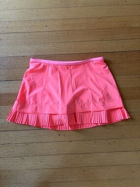 Lululemon City Sky Run By Skirt 4 Neon Peach